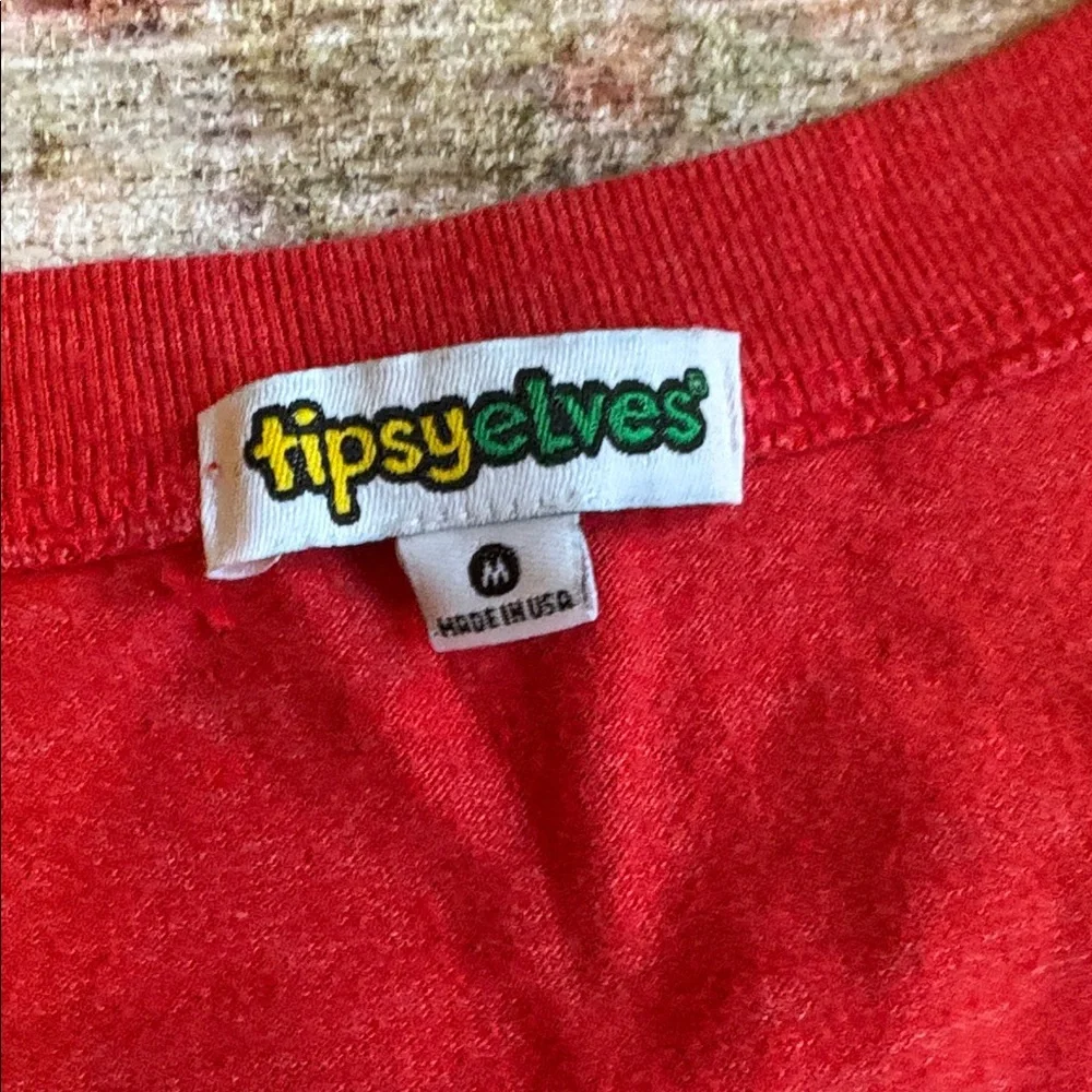 Tipsy Elves Red Cat Graphic T-Shirt